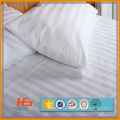 Manufacturers of White Single Cotton Fitted Sheet Stripe Style For hotel and Home